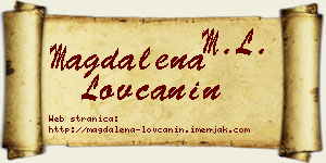 Magdalena Lovčanin vizit kartica